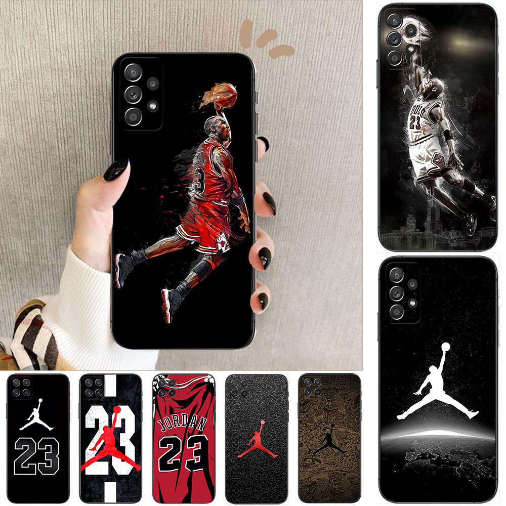 Xiao Mi POCO M7 C71 F7 Pro F7 Ultra C85 F8 Pro Ultra Q5 Jor.dan 23 Basketball Soft เคสโทรศัพท์สีดํา