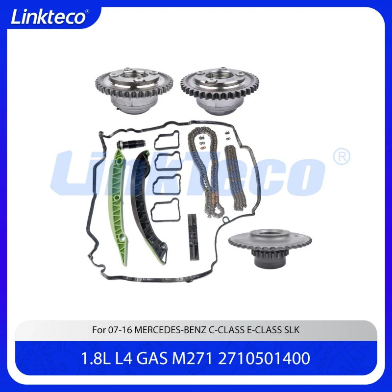 Engine part Camshaft Gears & Timing chain kit Fit  1.8 L T L4 M271 For 07-16 1.8L MERCEDES-BENZ C-C