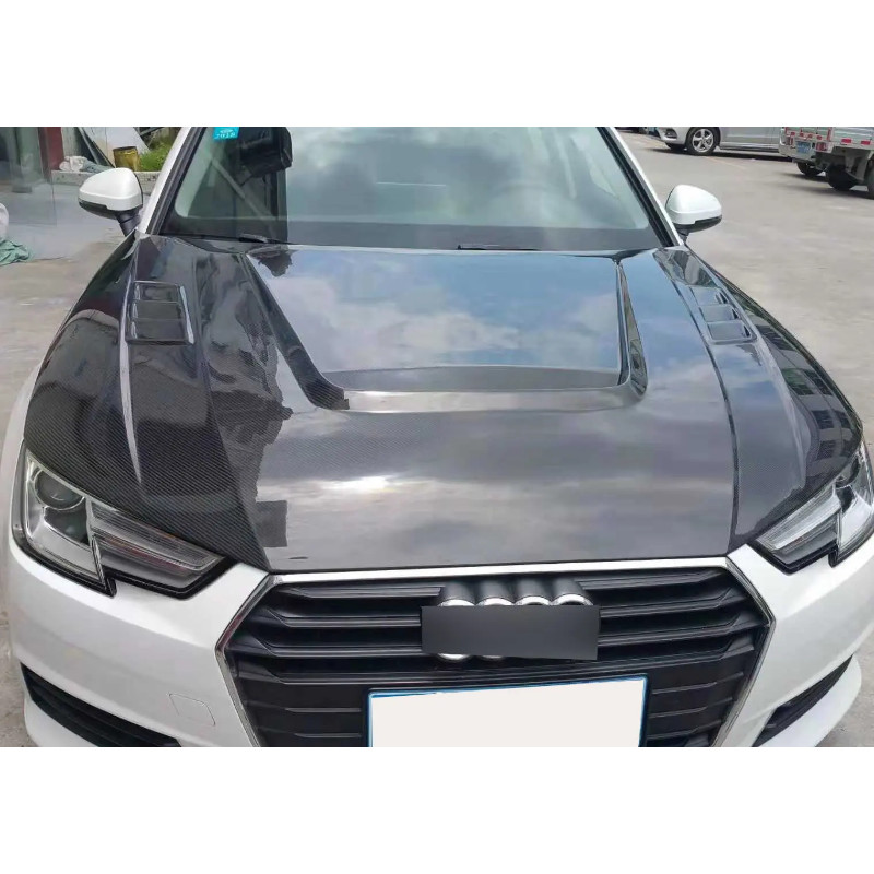 Carbon Fiber Hood Fit For Audi A4 S4 Rs4 A5 S5 Rs5 B7 B8 B8.5 B9 B10 Q3 Q4 Q5 Sq7 Bonnet 2017 2018