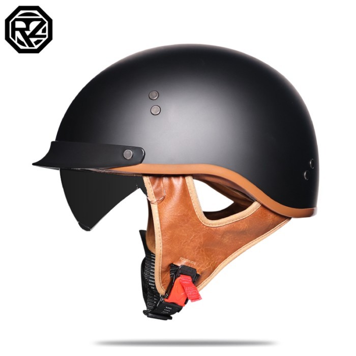 Motorcycle Helmet With lenses Retro Half Helmet Jet Helmet Open Helmet Scooter Cruiser Chopper Half