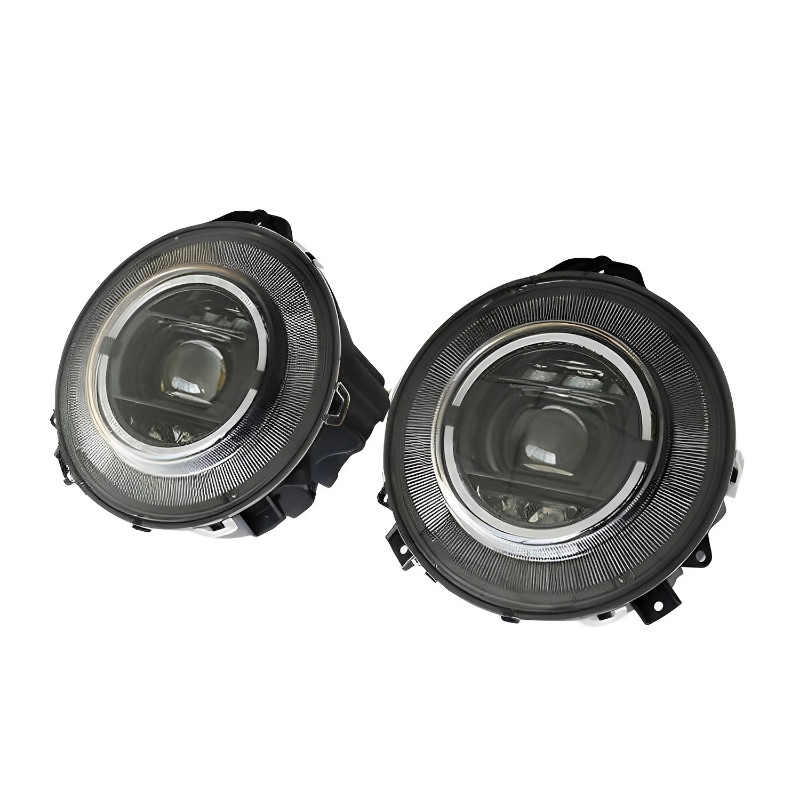 2Pcs W463 Black Headlights For Mercedes Benz G-class W464 Style Dynamic LED G500 Car Engine Replace