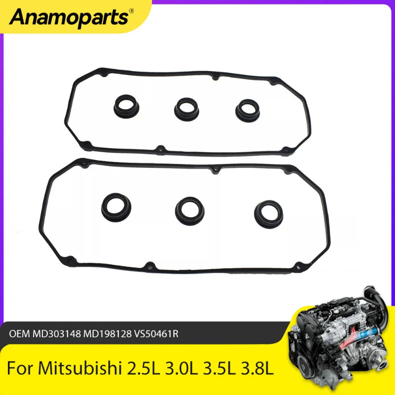 Engine Parts Valve Cover Gasket Set Fit 3.0 3.5 3.8 L 6G72 6G74 6G75 For Mitsubishi Montero Chrysle