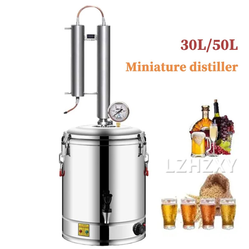 30L Water Distiller Wine Steamer Brewing Equipment Roasting Wine Machine Water Filter Wine Brandy E