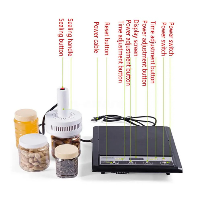 Portable Aluminum Foil Sealing Machine Induction Bottle Heat Sealing Machine Jar Manual Cap Sealer