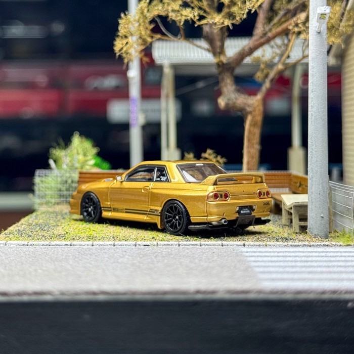 พร้อมสต็อก INNO 1: 64 Nissan BNR32 GT-R 650R TOP SECRET โมเดลรถอัลลอย