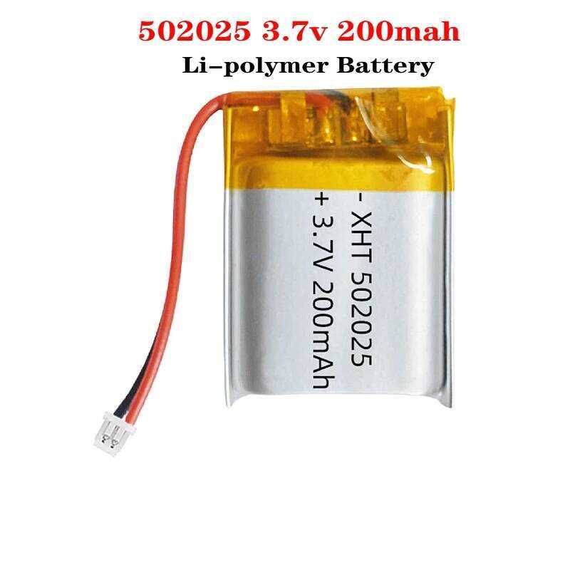 C Rechargeable Li-Polymer 3.7V 200Mah 502025 Battery For PSP Smart Watch LED Lamps Bluetooth Speake