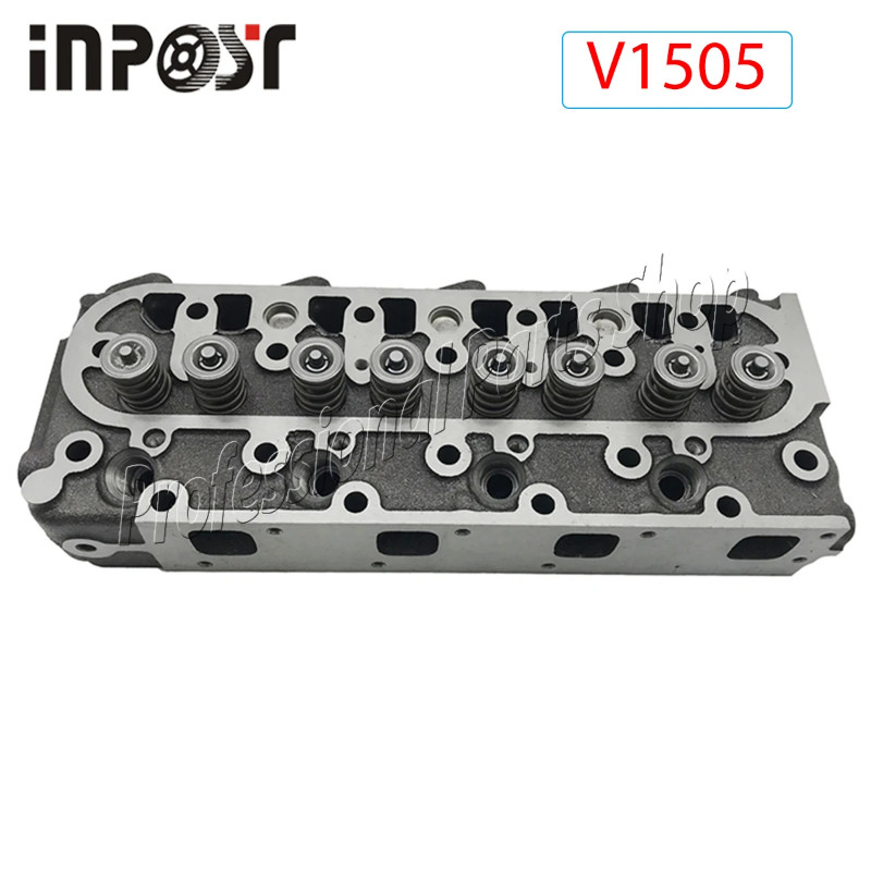V1505 Cylinder Head assy for Kubota V1505 V1505D V1505-T V1505-E200HS  with Valves D B3300S Tractor