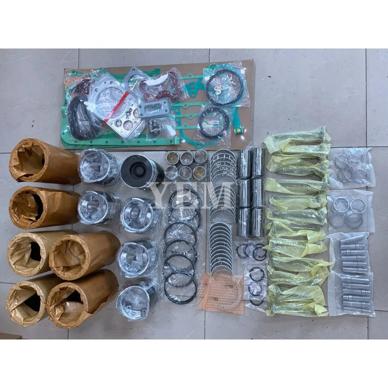 For Mitsubishi Diesel Engine Parts D6AC Overhaul Rebuild Kit With Gasket Set Bearing&Valve Train