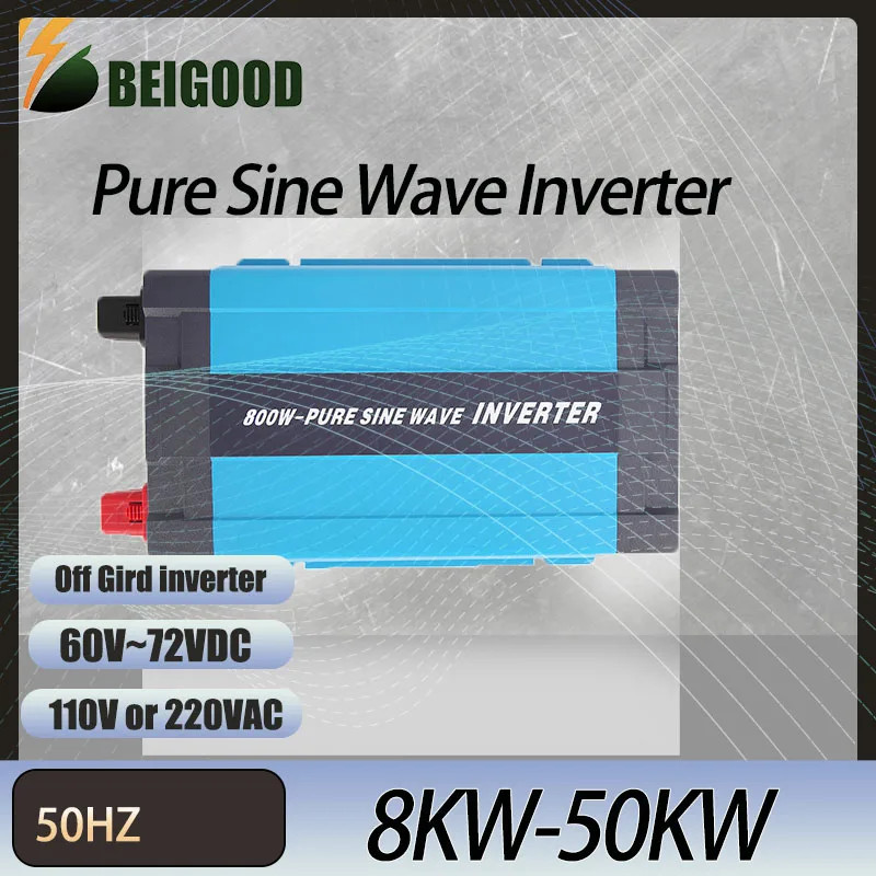 Pure Sine Wave Inverter 10KW 20KW 30KW 50KW 12V 24V 48V 60V To AC 110V 220V Voltage Transformer Pow