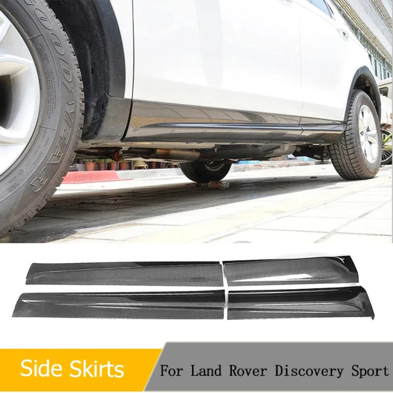 Car Side Skirts Door Plank Carbon Fiber for Land Rover Discovery Sport HSE Luxury Utility 4-Door 20