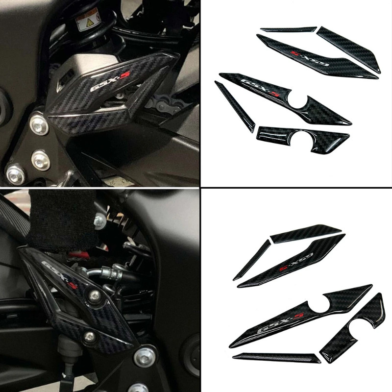 Motorcycle 3D Sticker Rear Pedal Decorative Sticker Protector For Suzuki GSXS750 GSX-S750 GSX-S 750