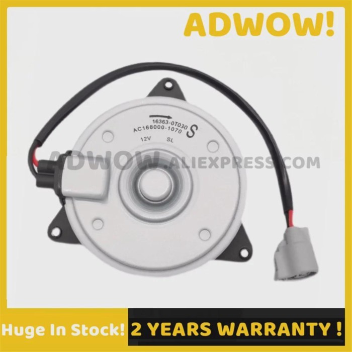 New 16363-0T030 16363-22120 Motor Electric Engine Radiator Cooling Fan 163630T030 for Toyota Coroll
