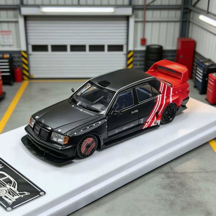 พร้อมสต็อก Rhino Model RM Rhino 1: 64 Mercedes-Benz W124 190E โมเดลรถโลหะผสมดัดแปลง