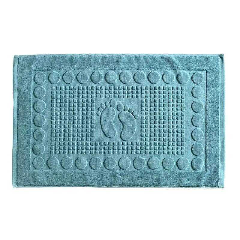 C Inyahome Cotton Bath Mat Towels For Bathroom Or Bath Rug Bathroom Or Mats Washable Soft Bathtub S