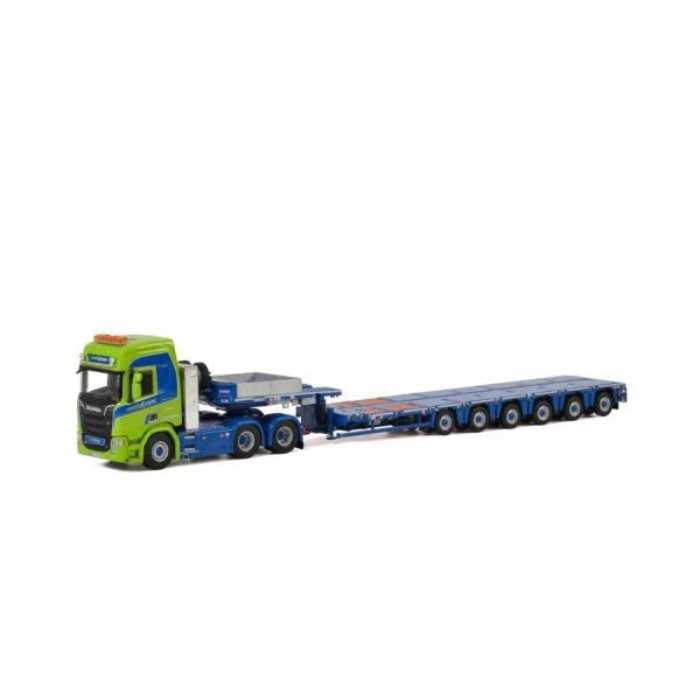 พร้อมส่ง WSI 1: 50 Scania CR20H 6x4 MCO PX Flatbed Trailer รุ่น 01-2895