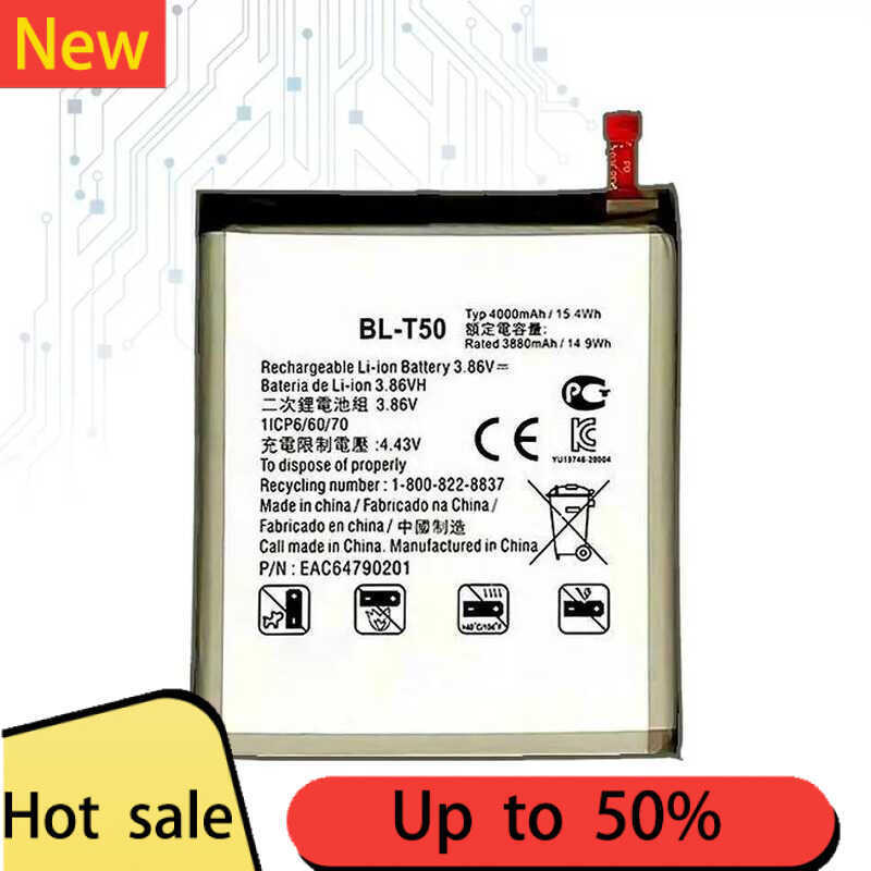 Battery For LG For LG Velvet 5G UW LM-G900 G900N G900V G900EM BL-T50 4000mAh