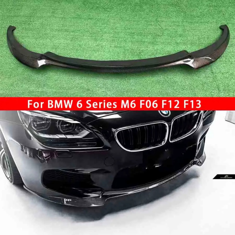 For BMW 6 Series F06 F12 F13 F06 Carbon Fiber Car Front Bumper Diverter Spoiler Diffuser Front lip