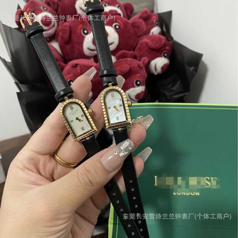 2025 ฤดูหนาว AIMANA Arch Type นาฬิกาสุภาพสตรีของแท้หนัง Marble Surface Shipment