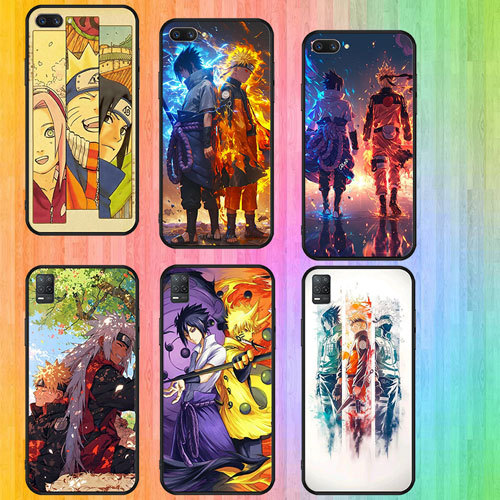 นุ่มสีดําRealme Q3 Q3i 5G V13 V11 V11S 9i 9 Pro 5G 9 Pro Plus 5G NARUTO2 เคสโทรศัพท์