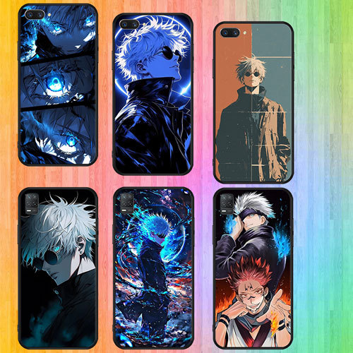 นุ่มสีดํา Samsung Galaxy S7 S7 Edge S8 S8 Plus S9 S9 Plus S10 S10E S25 S25 Ultra Gojo Satoru1 เคสโทร