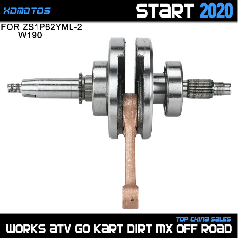 Motorcycles Crankshaft For ZongShen 190cc Z190 W190 1P62YML-2 Electric Starter Engine Dirt Pit Bike