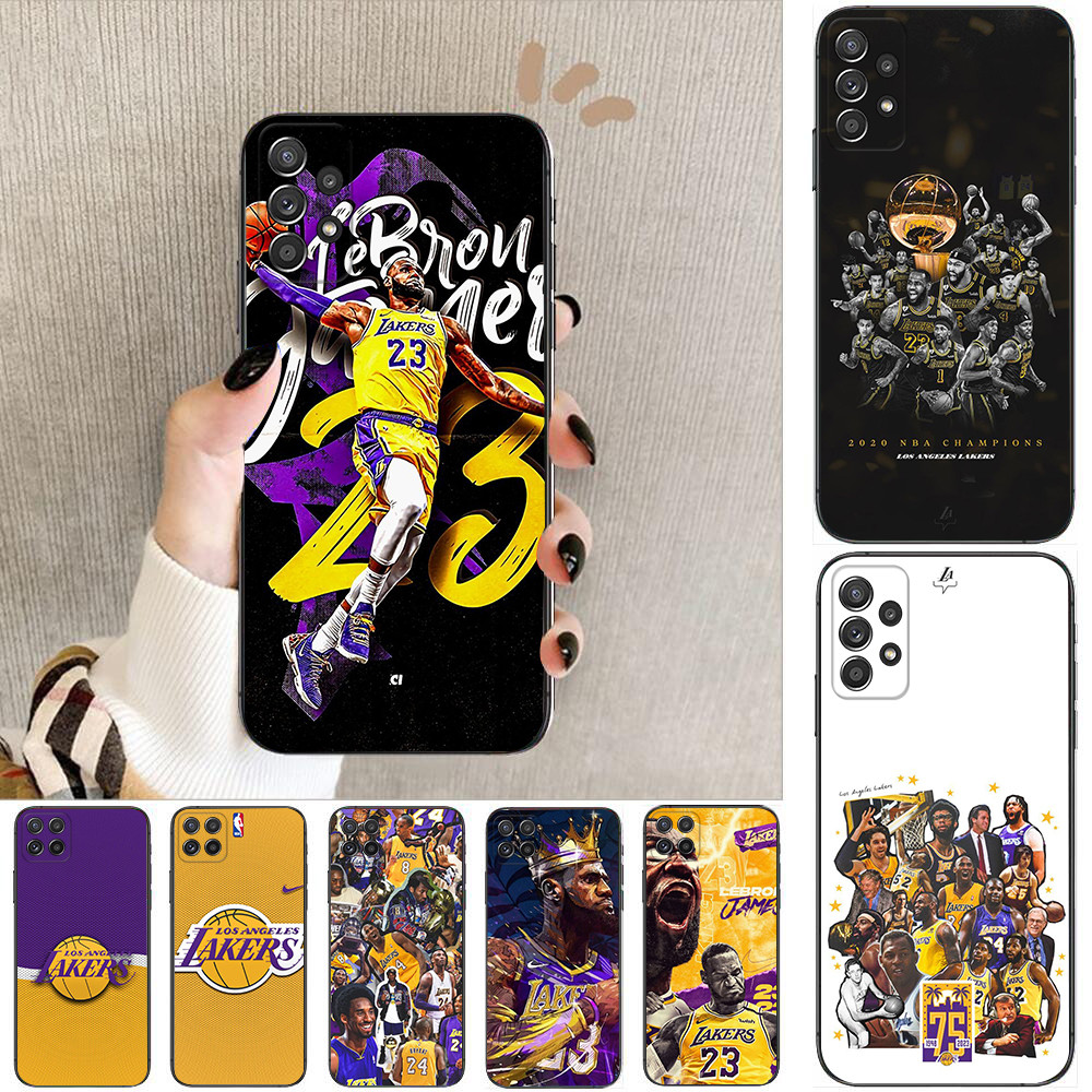 Huawei Y5P Y6P Y8P Y7A Y9A Y8S Y9S Y6 Y7 Y9 Prime 2019 Q18 the Lakers เคสโทรศัพท์สีดํานุ่ม
