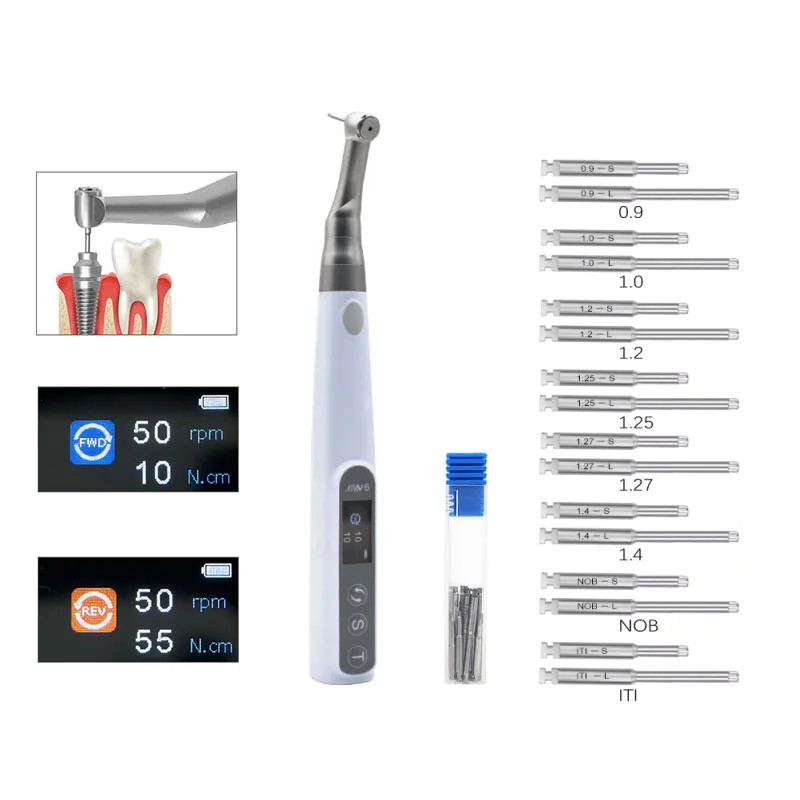 Dental Electric Torque Wrench Implant Universal Screwdriver Wireless Driver Dentistry Repair Tools