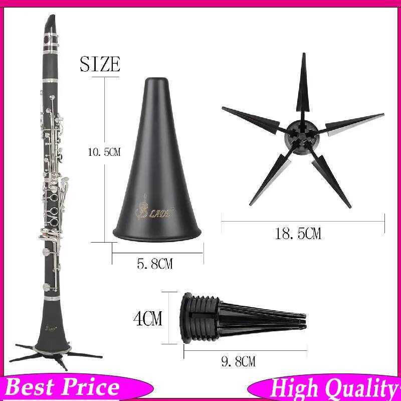 C SLADE Clarinet Stand Bracket Foldable Flute Holder Placement Rack Accessories Wooind Musical Inst
