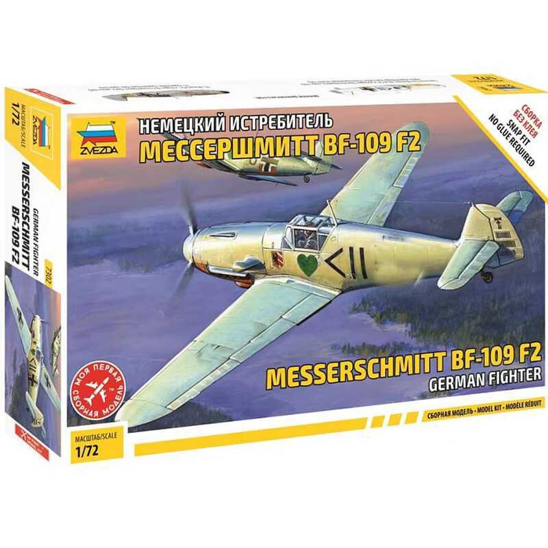 ZVEZDA 7302 Messerschmitt Bf-109 F2 1:72 Aircraft Model