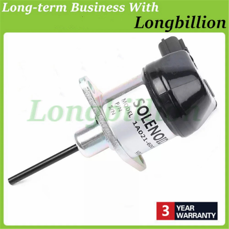 Stop Solenoid 12V 1A021-60017 1A021-60013 for Kubota Engine V2003 V2203 V2403-M 1A021-60014 1A021-6