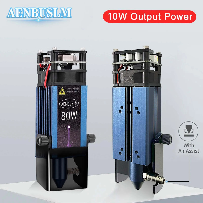 AENBUSLM 40W/80W Laser Engraving Head With Air Assist Laser Engraver CNC Accessories Laser Cutter L