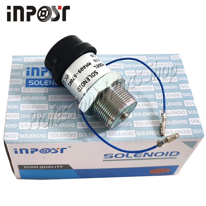 12V MM409-67001 Solenoid Valve For Mitsubishi Engine S3L2-E2 S4L S4L2 L2E K4E K4F K3M K4M MM409-670