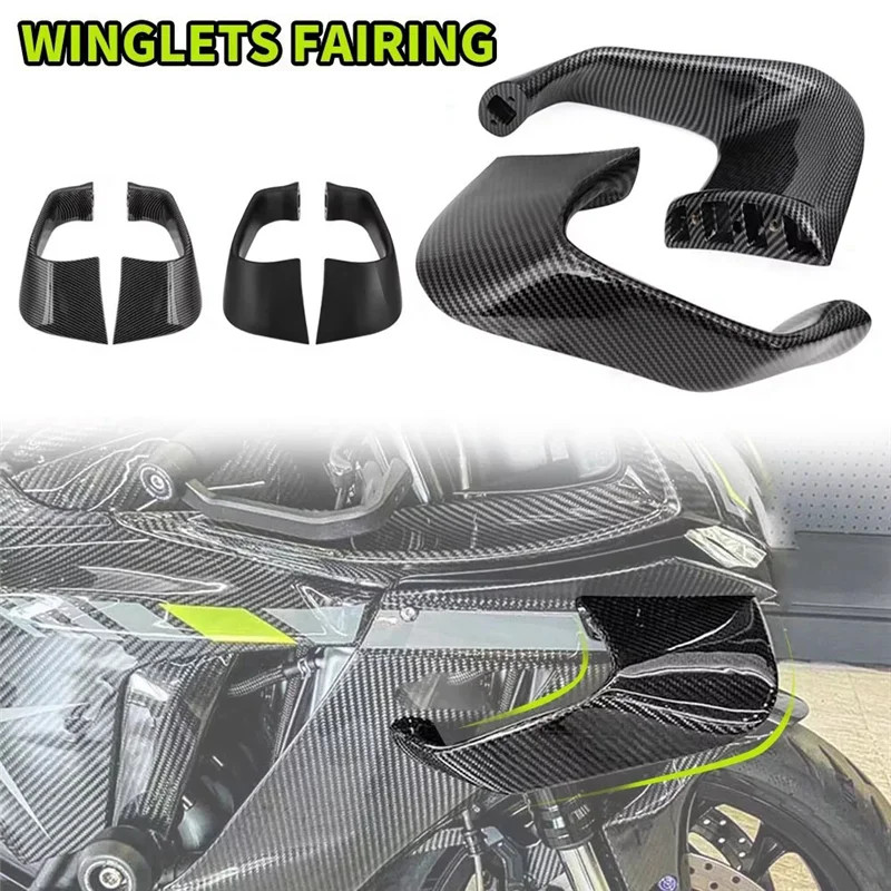 AASS-Motorcycle Fixed Fairing Small Wing Spoiler Aerodynamic Wing For Yamaha YZF R1 2015-2022 YZF R