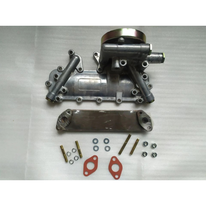 Oil Cooler Cover With Oil Cooler Core For Hino 300 W04D 1Set