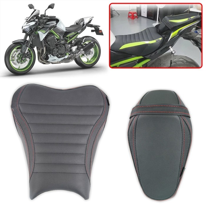Z900 Motorcycle Driver Passenger Seat Cushion Front Rider Rear Seat Cover For Kawasaki Z 900 2017-2