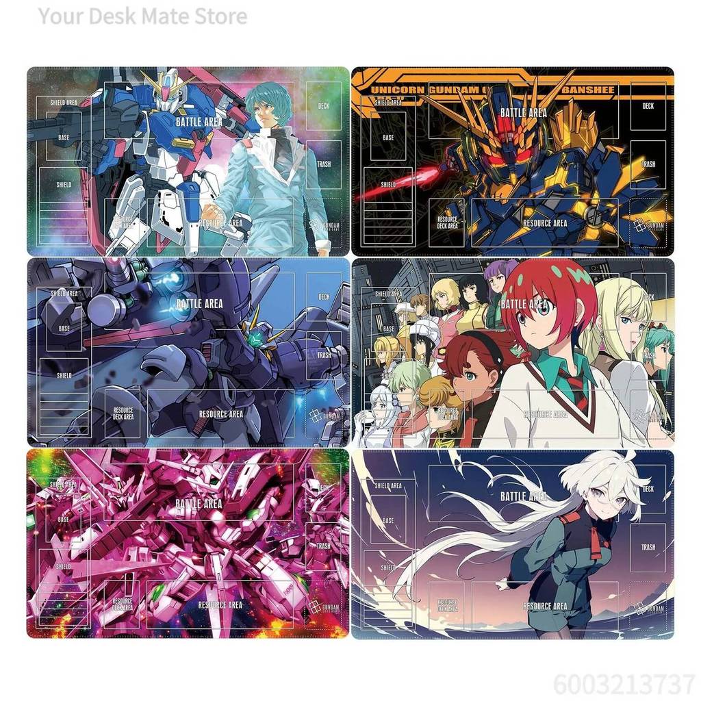 Gundamed Amuro Ray Card Battle Mat ผู้เล่นเดี่ยวเกมกระดานการ์ด Battle Card อะนิเมะการ์ดของขวัญของเล่