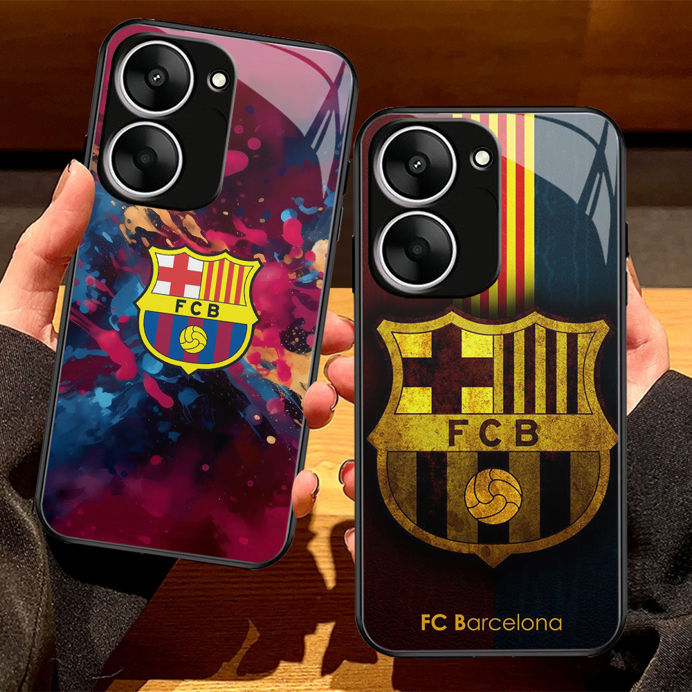 G-26 Barcelona HD Glass Casing สําหรับ VIVO Y16 Y03t Y27S Y01 Y01A Y18 Y56 Y03 Y36 IQOO Z9X 5G กรณี