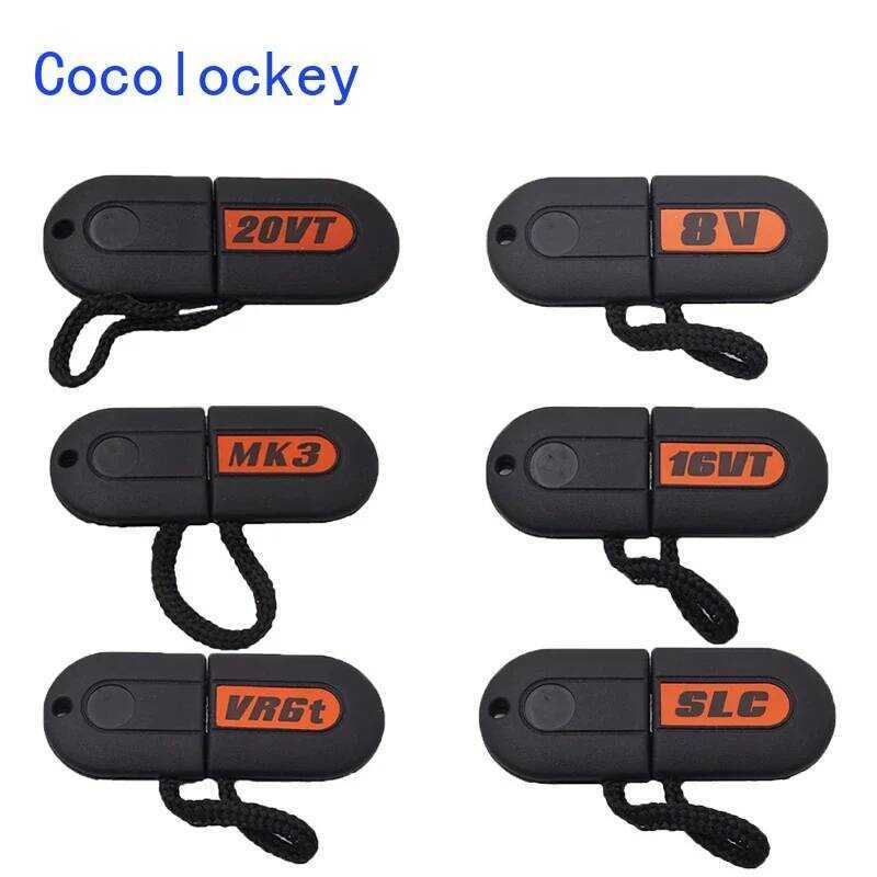 C Cocolockey Hu4 Uncut Blade With LED LIGHTING KEYS FOR VW 8V 16V 20Vt TDI Mk2 Mk3 Golf G40 SLC Vr6