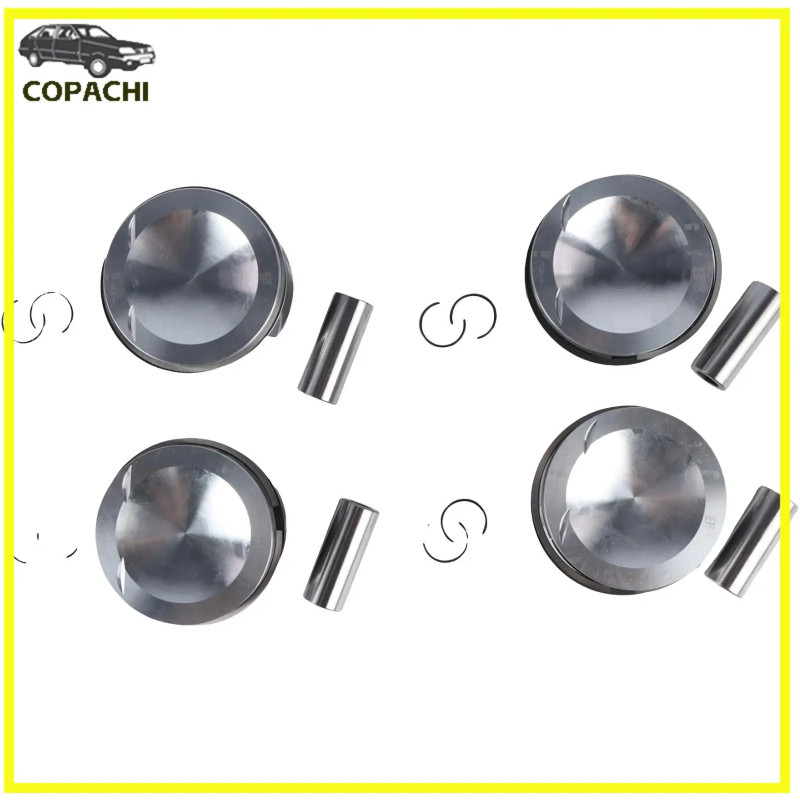 4pc Engine Pistons Rings Set 06J 198 151 B N 905 583 01 Φ21mm For VW Golf R Audi S3 TTS 2.0 CDL Car
