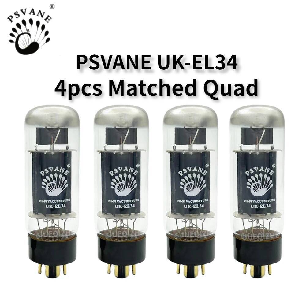 PSVANE UK-EL34 สูญญากาศอัพเกรด EL34 EL34C 6CA7 6P3P 6L6 อิเล็กทรอนิกส์ Precision Matching Amplifier 