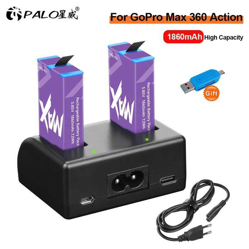 C Rechargeable Lithium Battery For Go Pro Max Battery For Gopro Max 360 Action Camera Batteries Acc