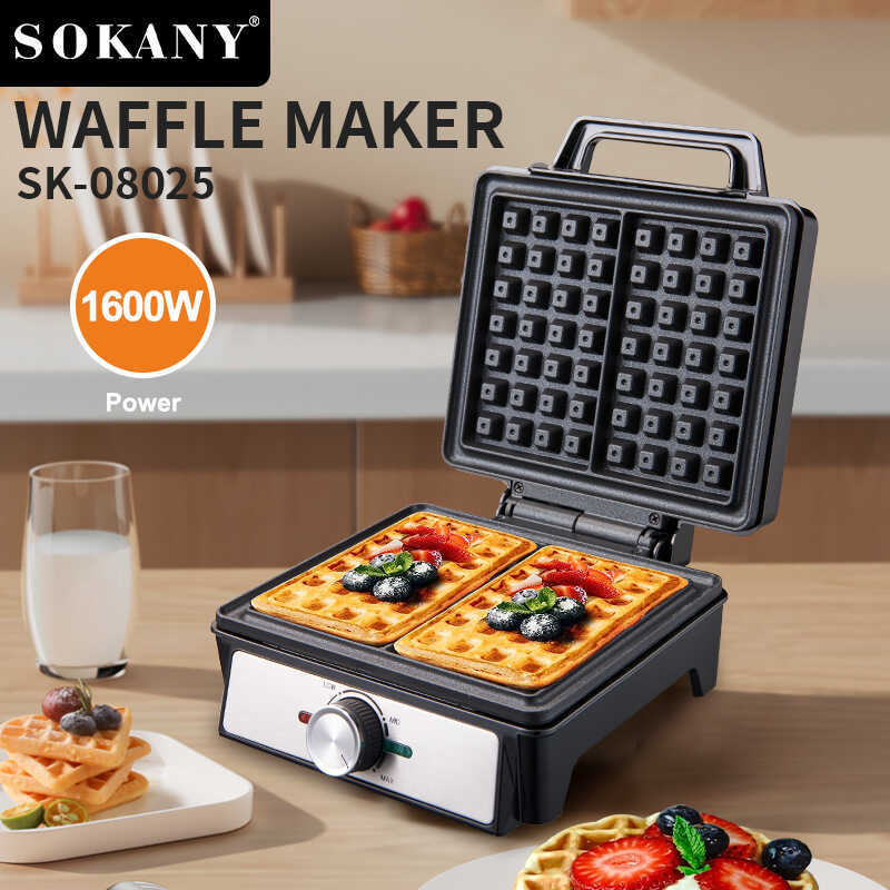 แซนวิช MAKER WAFFLE MAKER Veneer สองชิ้นเครื่องปิ้งขนมปังในครัวเรือน MAKER ขนมปัง MAKER อาหารเช้า MA