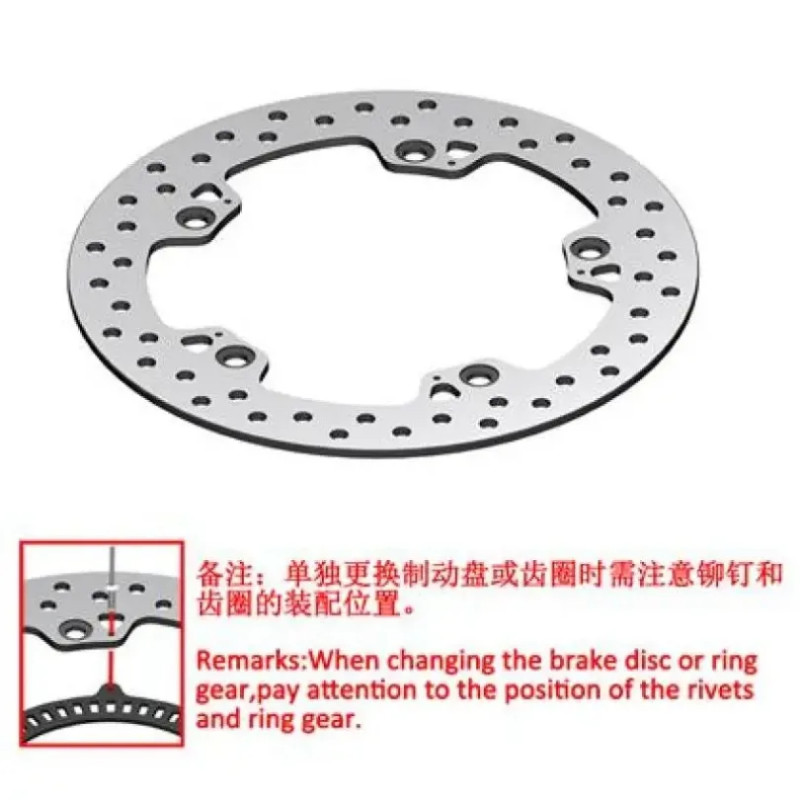 For ZONTES 350D/E/M Rear Brake Disc Brake Floating Disc 350D 350E 350M