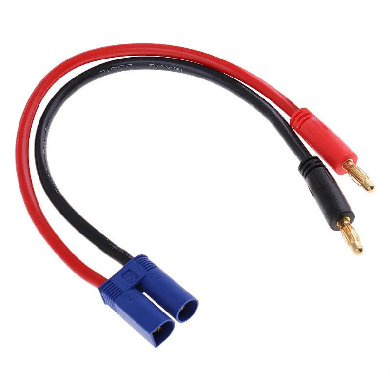 Golden 4.0 Banana Connector to EC5 Plug Cable for RC Lipo Battery Accs