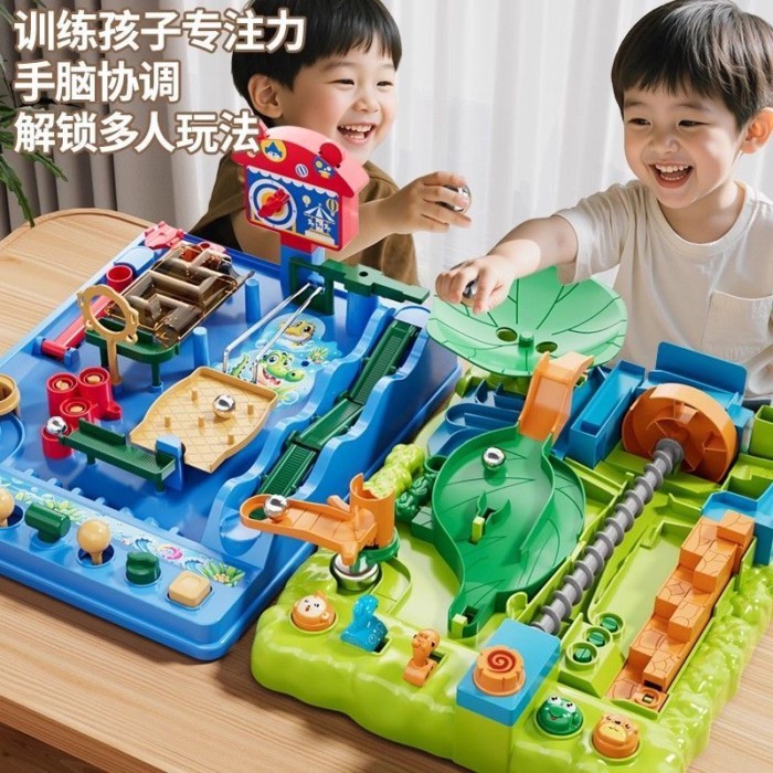 Jungle Adventure Water Adventure Breakthrough Toy Ball Track Board Game 3-6 Years Old Boy Puzzle