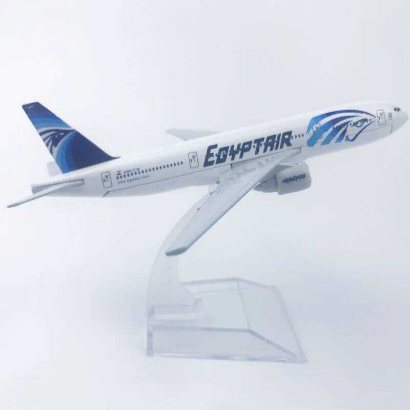 C Display Collection Toy 1:400 Scale 16Cm Egyptair B-777 Aircraft Model B777 Passenger Aircraft All