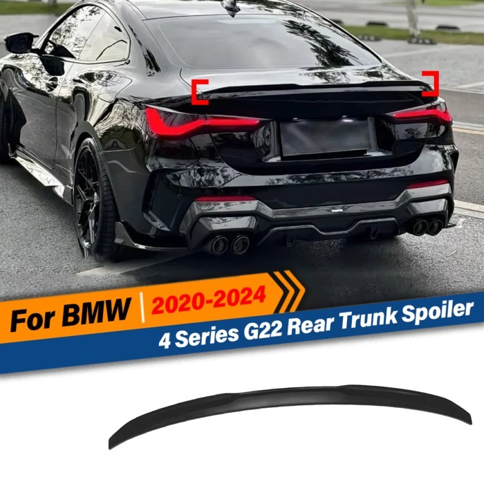 For BMW 4 Series G22 420i 430i 420d 430d M440i M440d 2020 2021 2022 2023 2024 M4 Style Rear Trunk L