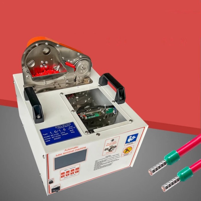 BVR 0.5/0.75/1.0/1.5/2.5 Tube Type Terminal Crimping Machine European Pin Type Terminal Stripping A