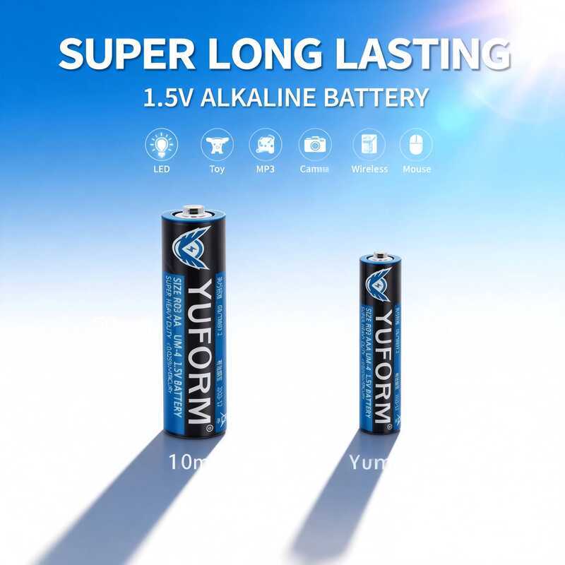 C Battery Er Long Lasting 1.5V AA AAA Disposable Alkae Dry Battery For LED Light Toys Mp3 Camera Wi