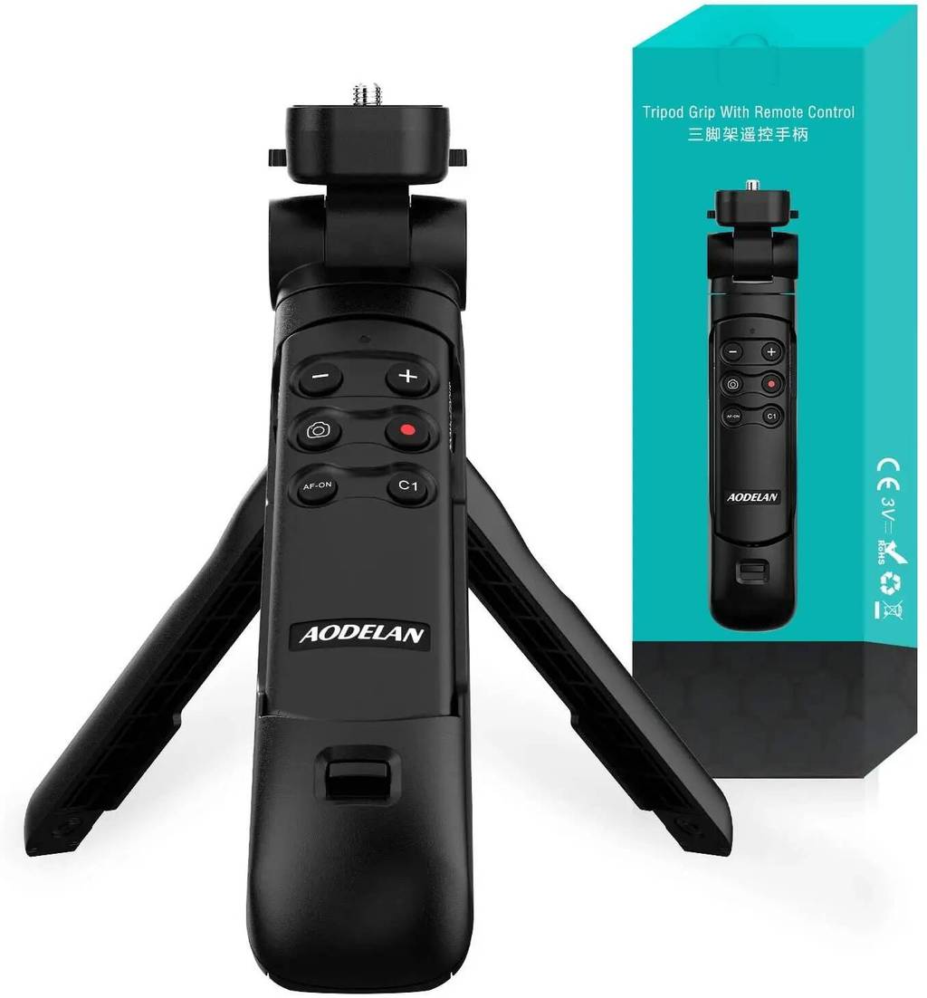 กล้องรีโมทคอนโทรลไร้สาย Grip ขาตั้งกล้องเปลี่ยน GP-VPT2BT; ทํางานสําหรับ Sony ZV-1F ZV-1 ZV-E10 ZV-E
